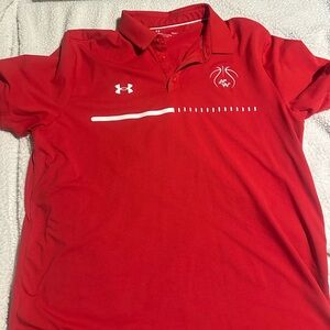 Under Armour Red Men's Polo Shirt